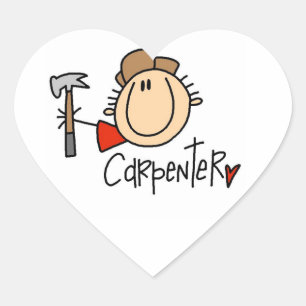 Sticker Cœur Charpentier masculin