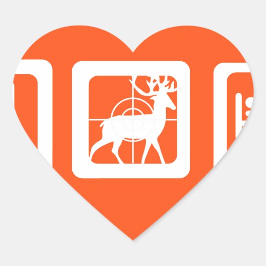 Sticker Cœur Chasse au sommeil (Devant)