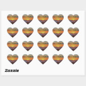 Sticker Cœur Chasse ton soleil (Feuille)