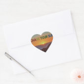 Sticker Cœur Chasse ton soleil (Enveloppe)