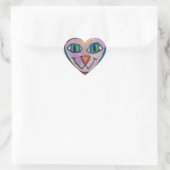 Sticker Cœur Chat de Pink (Sac)