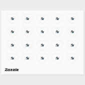 Sticker Cœur Chat en costume Orca (Feuille)
