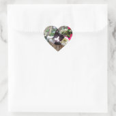 Sticker Cœur Chaton dans un panier (Sac)