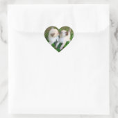 Sticker Cœur chatons qui s'embrassent (Sac)