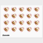 Sticker Cœur Chats (Feuille)