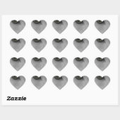 Sticker Cœur Chats noirs et blancs (Feuille)