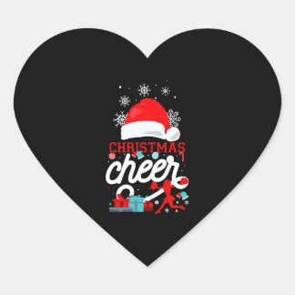 Sticker Cœur Cheer Cheerleader Noël Cheer