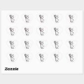 Sticker Cœur Chef avec spatule (Feuille)