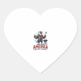 Sticker Cœur Chemise America Red White And Brew Eagle BBQ (7)_1