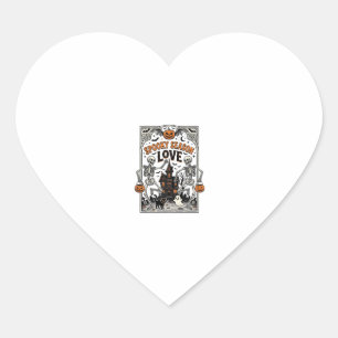 Sticker Cœur Chemise d'amour de saison effrayant squelette Hall