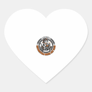 Sticker Cœur Chemise de l'amant de chat de motard de moto - Mot