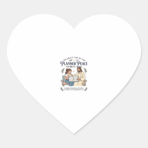 Sticker Cœur Chemise de planificateur pour maman à domicile Jés