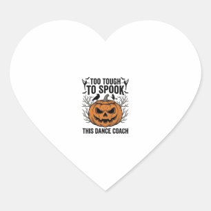 Sticker Cœur Chemise de professeur de danse Halloween Pumpkin G