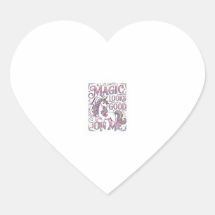 Sticker Cœur Chemise graphique tendance Licorne Magique me va b
