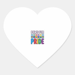 Sticker Cœur Chemise pour amoureux des animaux à empreinte de p