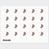 Sticker Cœur Cheval d'Halloween (Feuille)