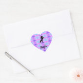 Sticker Cœur Cheval fille (Enveloppe)
