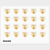 Sticker Cœur Chic de base de données (Feuille)