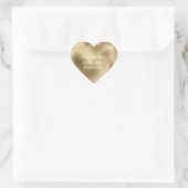 Sticker Cœur Chic Glam Or  (Sac)