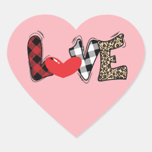 Sticker Cœur Chic Love