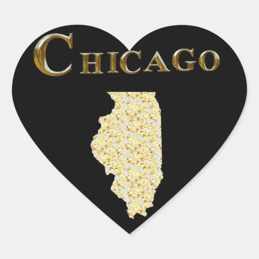 STICKER CŒUR CHICAGO (Devant)