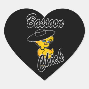 Sticker Cœur Chick Bassoon #4