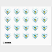 Sticker Cœur Chick de plongée sous-marine #3 (Feuille)