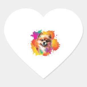 Sticker Cœur Chien Chien Chien Chien Chien Chien Chien Chien Po