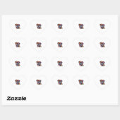 Sticker Cœur Chien de boîte 2 (Feuille)