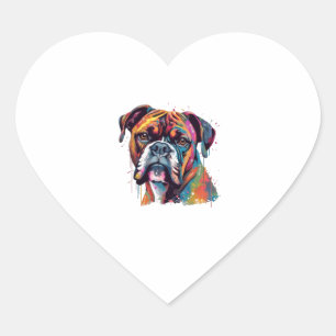 Sticker Cœur Chien de boîte 2