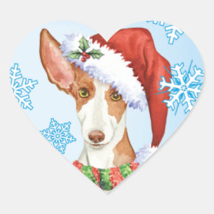 Sticker Cœur Chien heureux de Howliday Ibizan