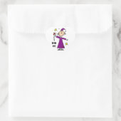 Sticker Cœur Chiffre pourpre Stick Girl Graduate (Sac)