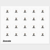 Sticker Cœur Chihuahua Joueuse d'échecs (Feuille)
