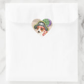 Sticker Cœur Chihuahua Pirate (Sac)
