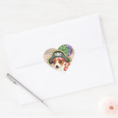 Sticker Cœur Chihuahua Pirate (Enveloppe)