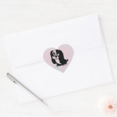 Sticker Coeur Chiot (Enveloppe)