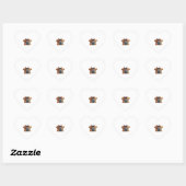 Sticker Cœur Chiots (Feuille)
