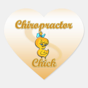 Sticker Cœur Chiropracteur Chick