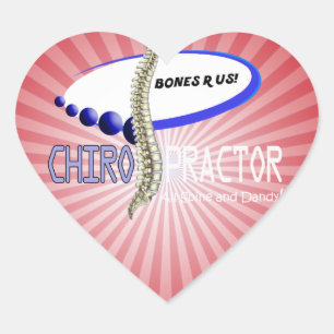 STICKER CŒUR CHIROPRACTOR - TOUTES ÉPINES ET DANGEREUSES - BONN