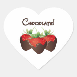Sticker Cœur Chocolat