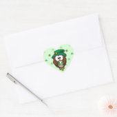 Sticker Cœur Chouette de la Saint Patrick (Enveloppe)