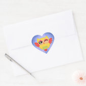 Sticker Cœur Chouette mignonne (Enveloppe)