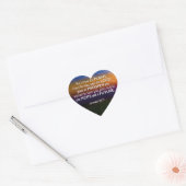 Sticker Cœur Christian JE CONNAIS LES PLANS Jérémie 29:11 (Enveloppe)