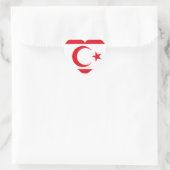 Sticker Cœur chypre nord (Sac)