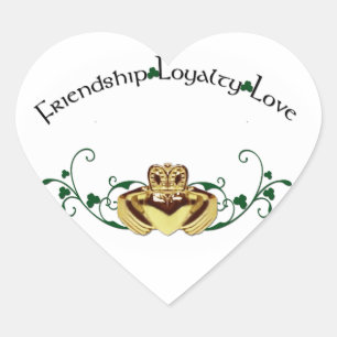 Sticker Cœur Claddagh / Claddaugh