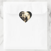 Sticker Cœur Clair de lune (Sac)