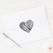 Sticker Cœur Clarinet aux accents musicaux (Enveloppe)