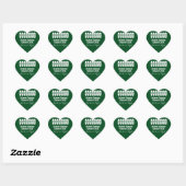 Sticker Cœur Classe verte de 2018 Enveloppe Enveloppe Cardiolog (Feuille)