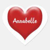 Sticker Cœur Classic Red Heart (Devant)