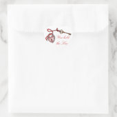 Sticker Cœur Clé de mon coeur ~ Rouge (Sac)